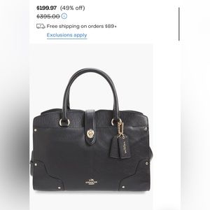 Coach purse, mercer 30